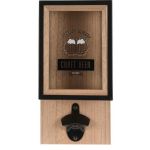 Desfacator si cutie pentru depozitare capace Craft Beer, 15.3x8.3x30 cm, lemn