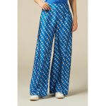 Pantaloni de satin cu croiala ampla
