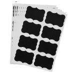 Set 40 Etichete autoadezive, negre, 3.5 x 5 cm