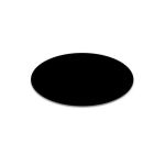 Set 40 Etichete autoadezive ovale, negre, 3.5 x 5 cm