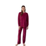 Trening de dama Vamp 17214, L, catifea, visiniu