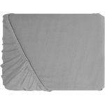 Cearceaf cu elastic bumbac jersey, 160 x 200 cm, Gri, Patru Anotimpuri