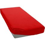 Cearceaf cu elastic bumbac jersey, 180 x 200 cm, Rosu, Patru Anotimpuri