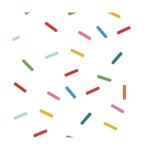 Set stickere decorative, Confetti colorate, multicolor, 9 coli