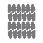 Sticker decorativ, Duragon, perete cu Norisori, gri, 12 bucati