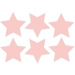 Sticker decorativ, Duragon, Stelute, roz, 24 bucati, 10.5x9 cm