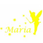 Sticker decorativ, Zana Maria, galben, 26x40 cm