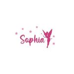 Sticker decorativ, Zana Sophia, roz, 26x40 cm