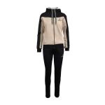 Trening dama, 2 piese, negru si bej, XL