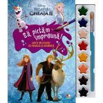 Disney: Regatul de gheata II. Sa pictam impreuna! Carte de colorat cu pensula si acuarele, editura Litera