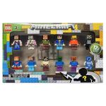 Set 12 figurine tip lego Minecraft, Multicolor, 5 cm