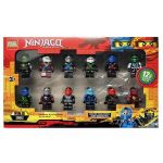Set 12 figurine tip lego Ninjago, Multicolor, 5 cm