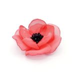 Agrafa par floare roz corai, Lolita, Zia Fashion