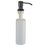 Dozator incorporabil pentru sapun lichid sau detergent vase, finisaj negru, 500 ml