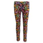Colanti, Univers Fashion, cu imprimeu flori multicolore cu 2 buzunare la spate, XS
