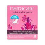 Absorbante cu Aripioare Ultra Extra Pads Natracare, 4 picaturi, 10 buc