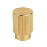 Buton pentru mobila Arpa, finisaj alama intunecata periata, D:22 mm