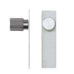 Buton pentru mobila Arpa Plate, finisaj otel inoxidabil, L:100 mm
