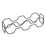Suport, stativ pentru 5 sticle de vin, Hexagon 5 Lava, finisaj negru, 43x12x11 cm