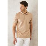 Tricou polo regular fit cu buzunar pe piept