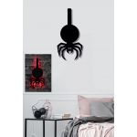 Decoratiune luminoasa LED, Spider, MDF, 60 LED-uri, Rosu