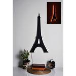 Decoratiune luminoasa LED, Eiffel Tower, MDF, 60 LED-uri, Rosu