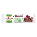 Baton Musli cu Ciocolata si Visine, fara Gluten, fara Lactoza - Cerbona Choco-Sour Cherry Muesli Bar, 35 g