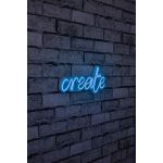 Decoratiune luminoasa LED, Create, Benzi flexibile de neon, DC 12 V, Albastru