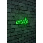 Decoratiune luminoasa LED, Create, Benzi flexibile de neon, DC 12 V, Verde