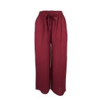 Pantaloni largi, Univers Fashion,, 2 buzunare, rosu, L