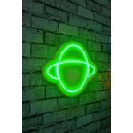 Decoratiune luminoasa LED, Saturn, Benzi flexibile de neon, DC 12 V, Verde