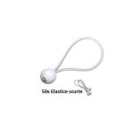 Set 50 intinzatoare elastice scurte - Corturi24
