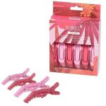 Clipsuri profesionale Gator 11 cm x 6 buc culoare Roz