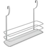 Etajera cu un raft pentru recipiente City Frost, finisaj gri, 34 x 9 x 26 cm