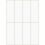Set 40 Etichete autoadezive, albe, de scris cu markerul, 2.5 x 7.5 cm