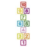 Set stickere decorative, cifre colorate, marime XL, 10buc, 30cm
