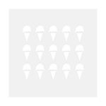 Set stickere decorative, Inghetata, alb, 38x35 cm, 15 buc