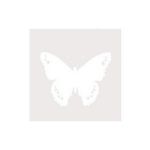Sticker autocolant pentru geam, fluturi, efect sablat, 2 buc, 12x12 cm