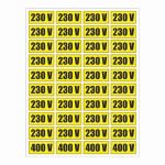 Sticker indicatoare, Semnalizare prize, 25x15 cm