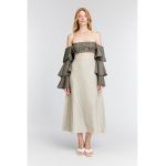 Bluza de in organic cu maneci evazate Pansy