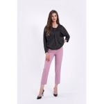 Bluza din amestec de matase cu decolteu rotund