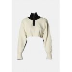 Bluza sport crop colorblock Luna