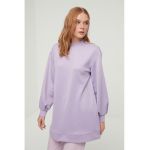 Bluza sport cu model lung si maneci cazute