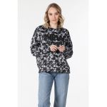 Bluza sport supardimenionata cu imprimeu