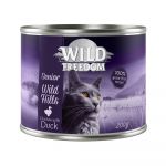 12x200g Senior Wild Hills Rață & pui Wild Freedom hrană umedă pisici