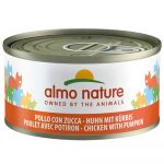 48x70g Pui & Dovleac Almo Nature hrană umedă pentru pisici