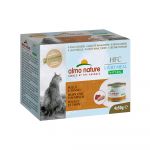 4x50g Pui & ton Natural Light Almo Nature HFC Hrană umedă pisici