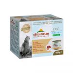 4x50g Ton & creveți Natural Light Almo Nature HFC Hrană umedă pisici
