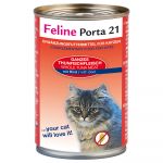6x400g Porta 21 Hrană umedă pisici - Ton cu vită