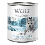6x800g Little Wolf of Wilderness Câini - Blue River - Pui & somon